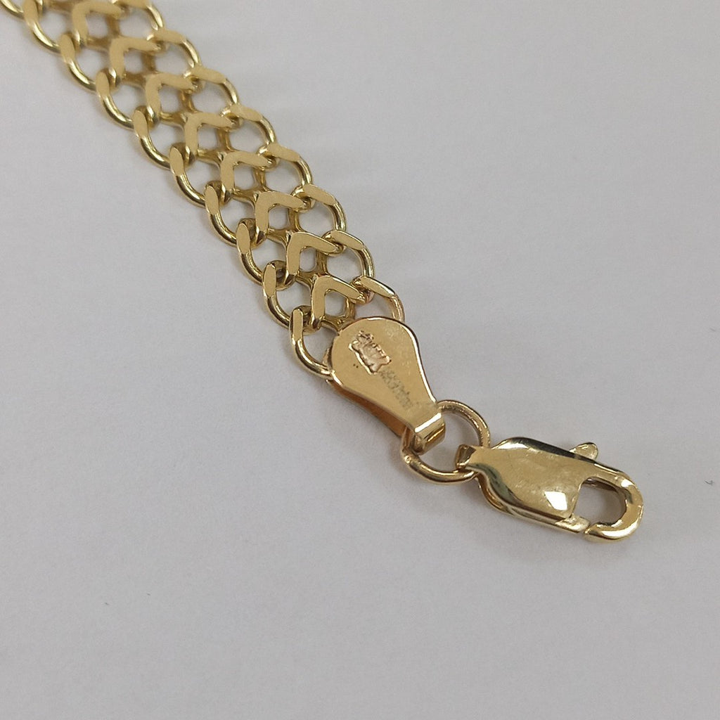 PULSERA ESCLAVA CHINO 14K 21 CM 9.7 GR (NUEVO)