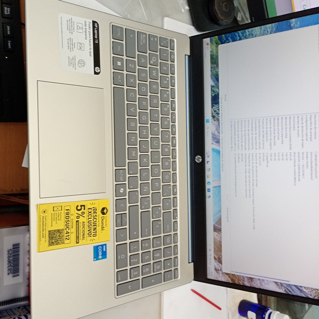 LAPTOP HP 15-FD0231LA (2025) 512 GB SSD 8 GB RAM