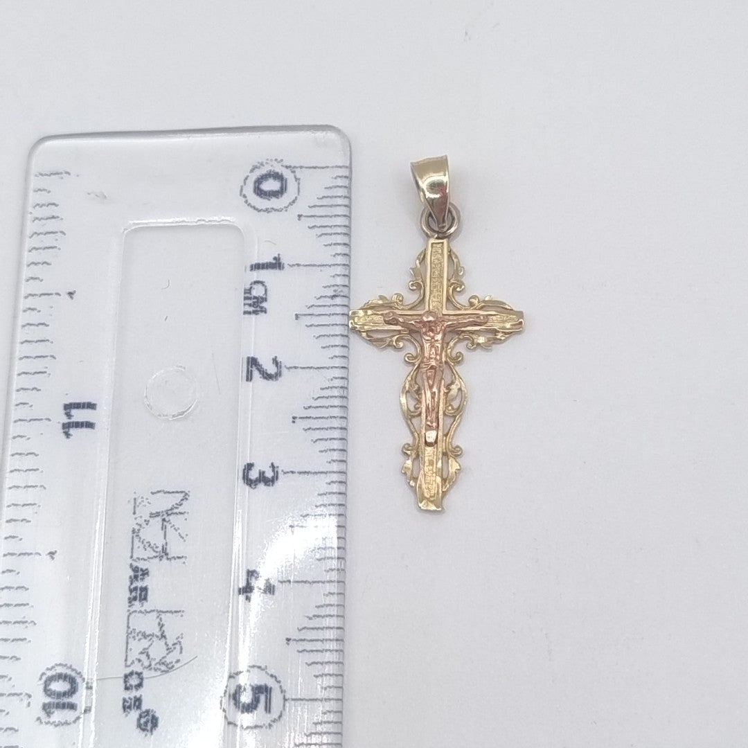 CRUCIFIJO ORO 10 K 1.5 GRMS (SEMINUEVO)