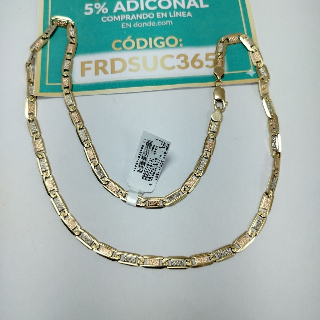 CADENA ORO COMBINADO 14 K 37.1 GRMS (SEMINUEVO)