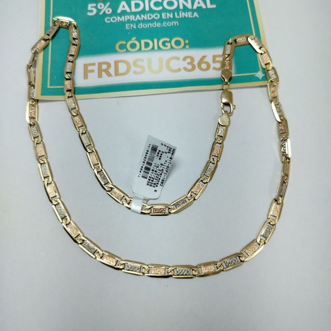 CADENA ORO COMBINADO 14 K 37.1 GRMS (SEMINUEVO)