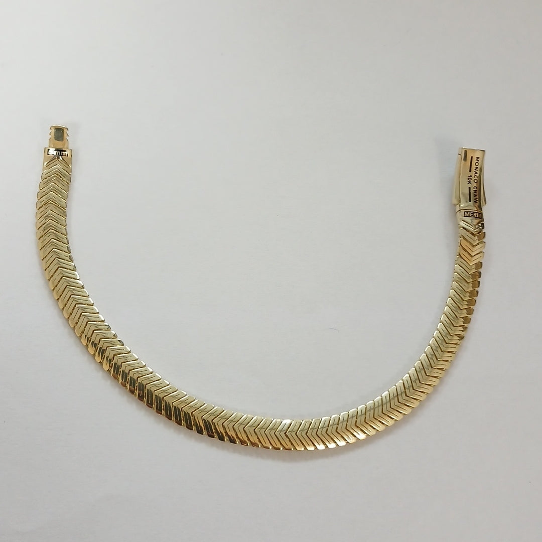 PULSERA MONACO ORO 10K 6.2 (NUEVO)