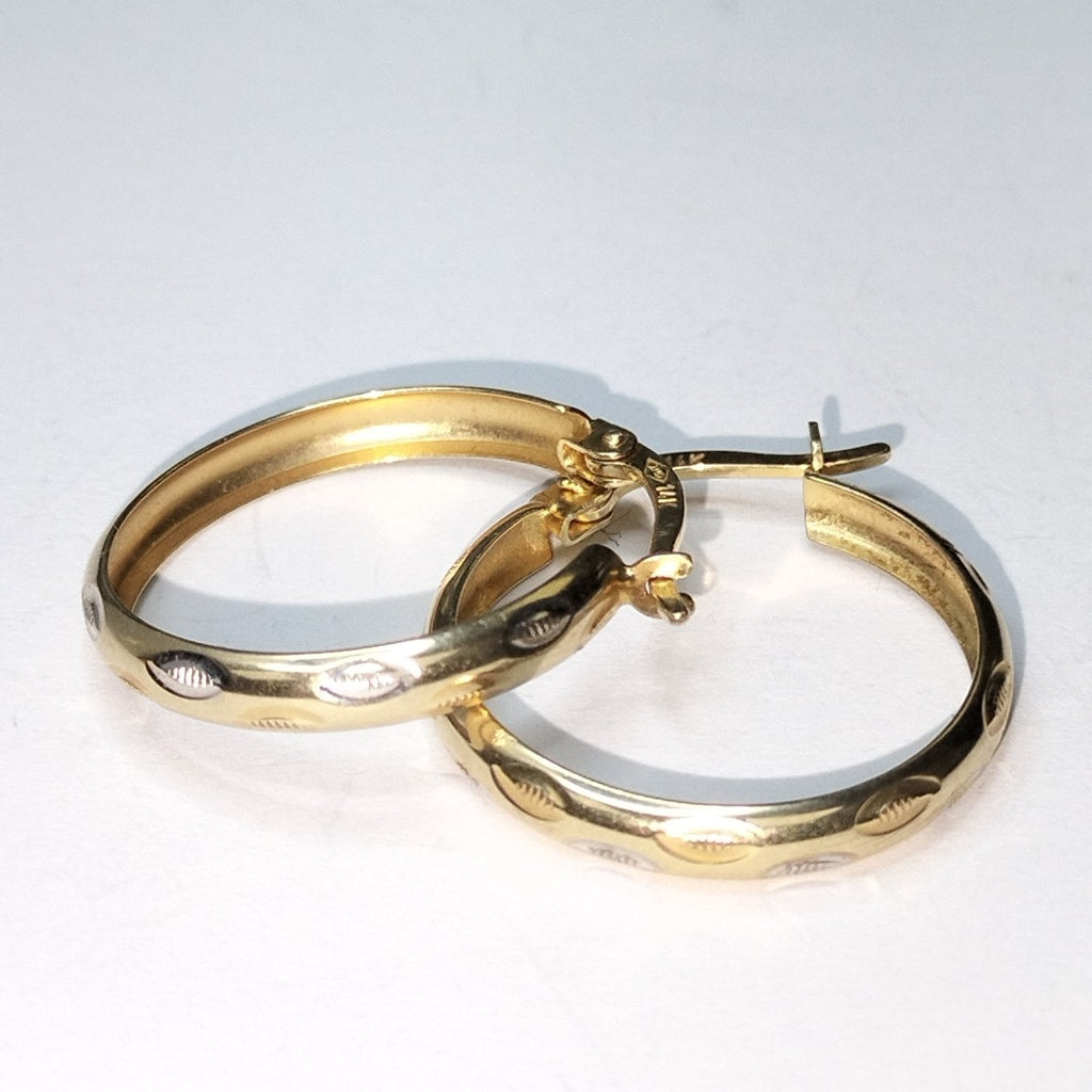 ARRACADAS PAR ORO 14 K 1.6 GRMS (SEMINUEVO)