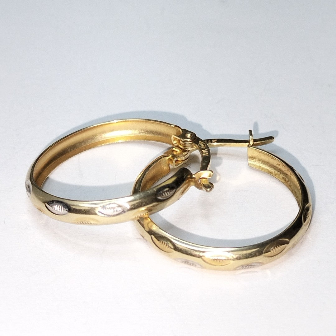 ARRACADAS PAR ORO 14 K 1.6 GRMS (SEMINUEVO)