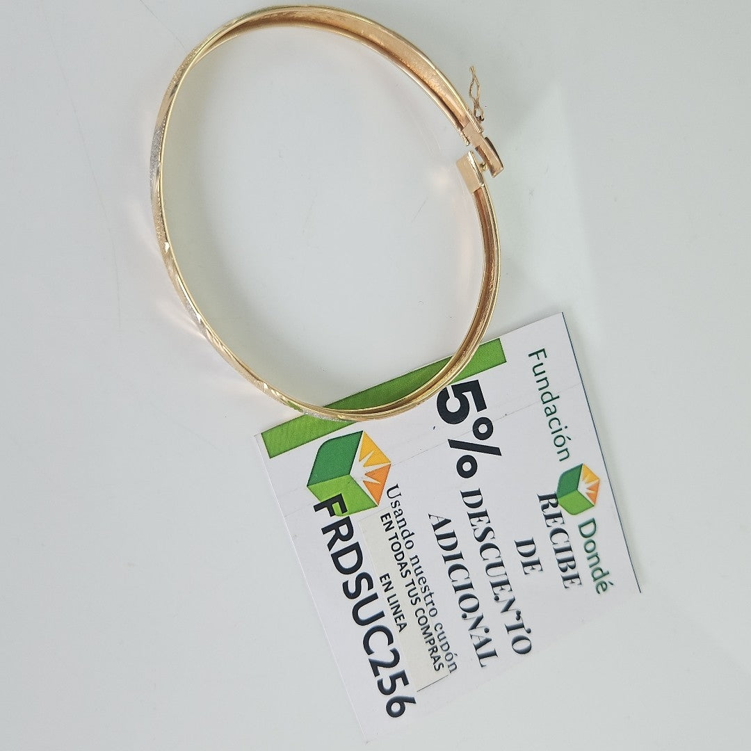 PULSERA RIGIDA ORO 14 K 5.3 GRMS (SEMINUEVO)