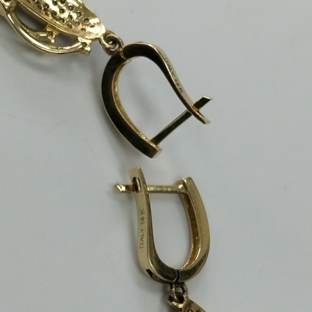 ARETES PAR ORO 14 K 7,20 GRMS (SEMINUEVO)