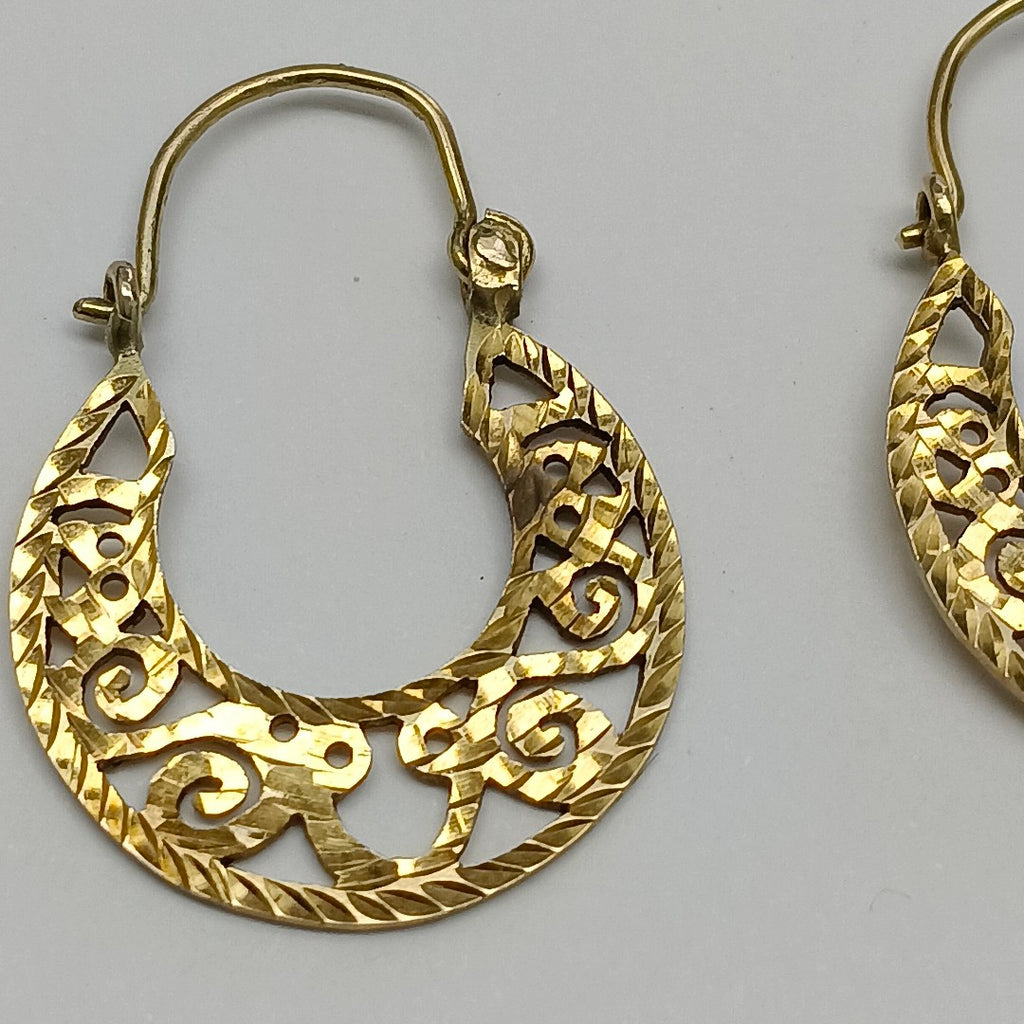 ARETES PAR ORO 8 K 3.3 GRMS (SEMINUEVO)