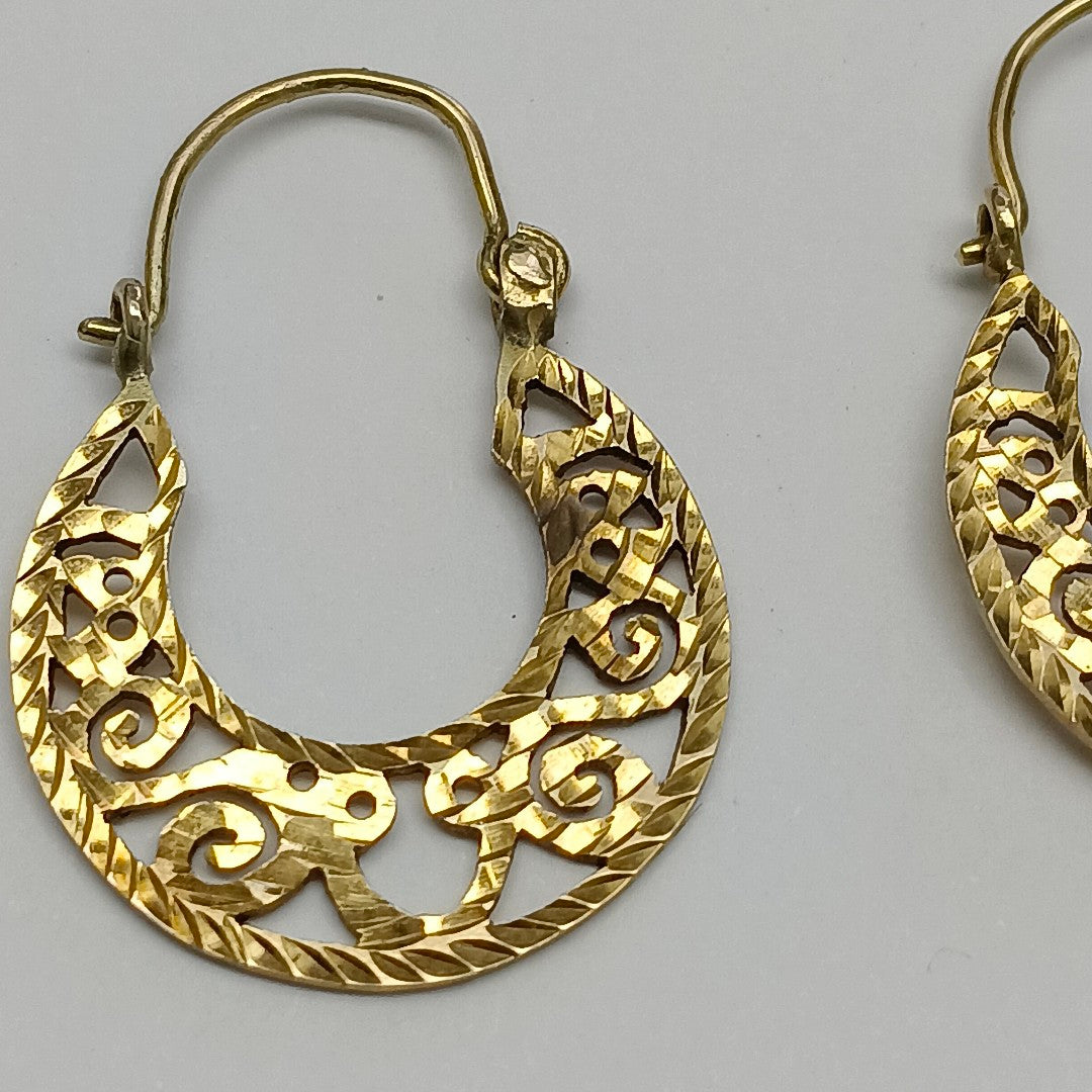 ARETES PAR ORO 8 K 3.3 GRMS (SEMINUEVO)