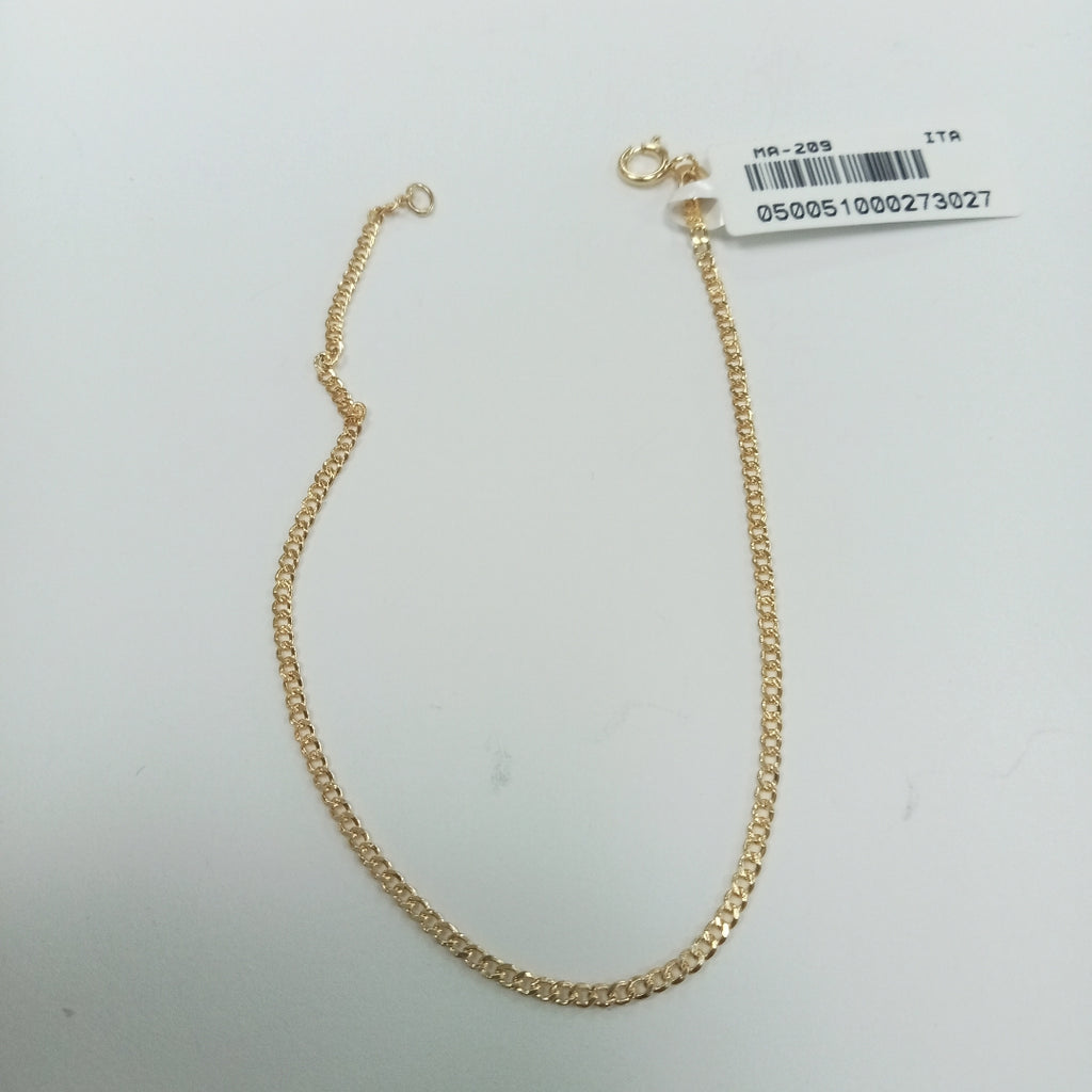 PULSERAS DAMA BARBADA AMARILLA ORO 14K 0.6 (NUEVO)