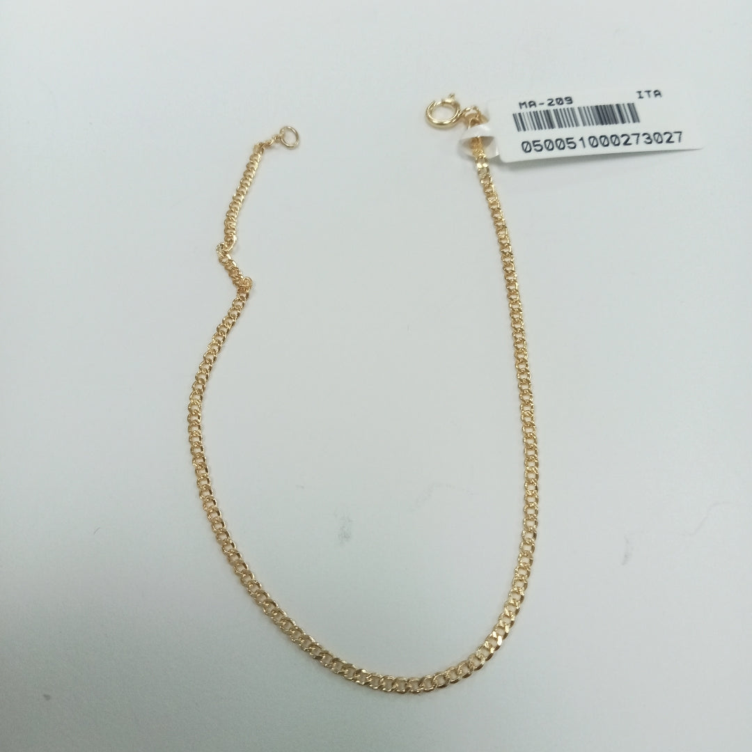 PULSERAS DAMA BARBADA AMARILLA ORO 14K 0.6 (NUEVO)