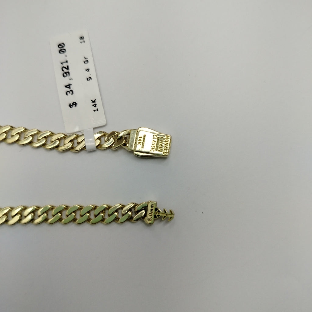 PULSERA MONACO ORO 14K 5.4 (NUEVO)