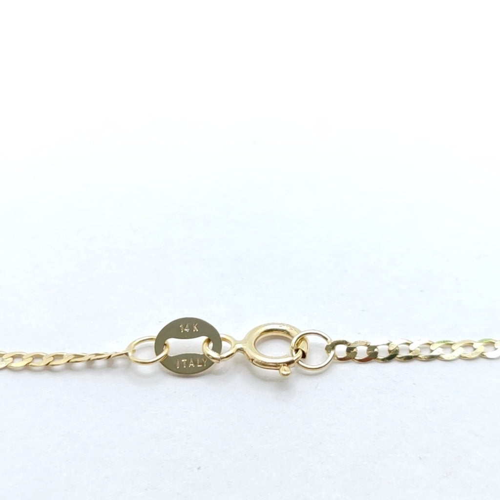 CADENAS BARBADA AMARILLA ORO 14K 1.8 (NUEVO)