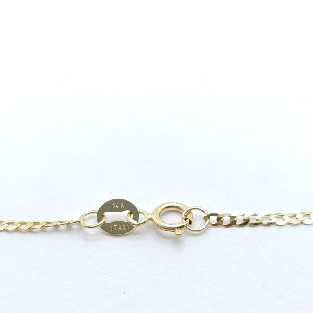 CADENAS BARBADA AMARILLA ORO 14K 1.8 (NUEVO)