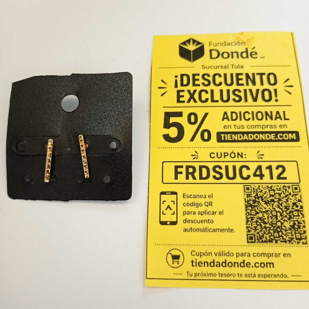 BROQUELES PAR ORO 10 K 0,40 GRMS (SEMINUEVO)