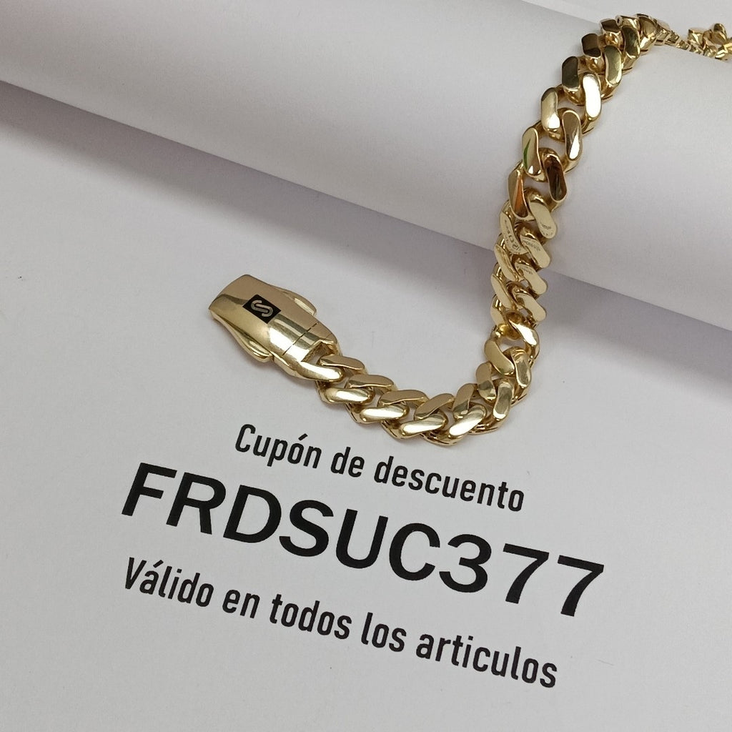 PULSERA MONACO ORO 14K 9.8 (NUEVO)