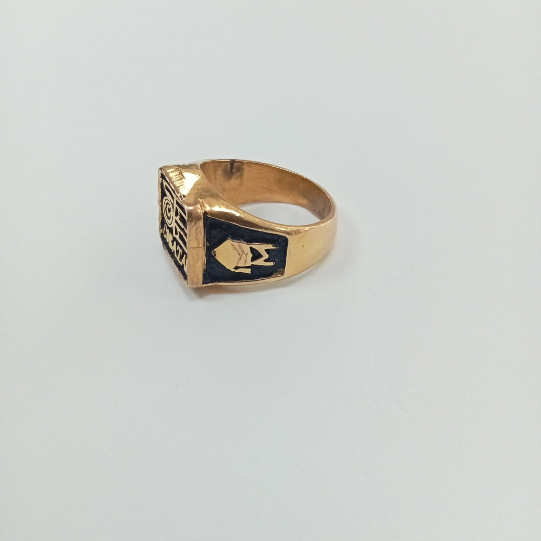 ANILLO DE GRADUACIÓN ORO 14 K 8,10 GRMS (SEMINUEVO)