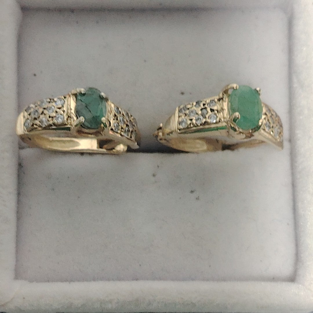 ARETES PAR ORO 14 K 4,00 GRMS (SEMINUEVO)