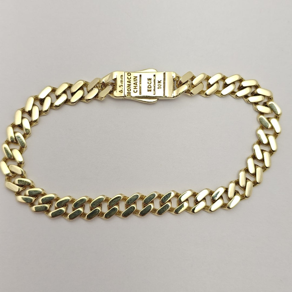 PULSERA MONACO ORO 10K 7.2 (NUEVO)