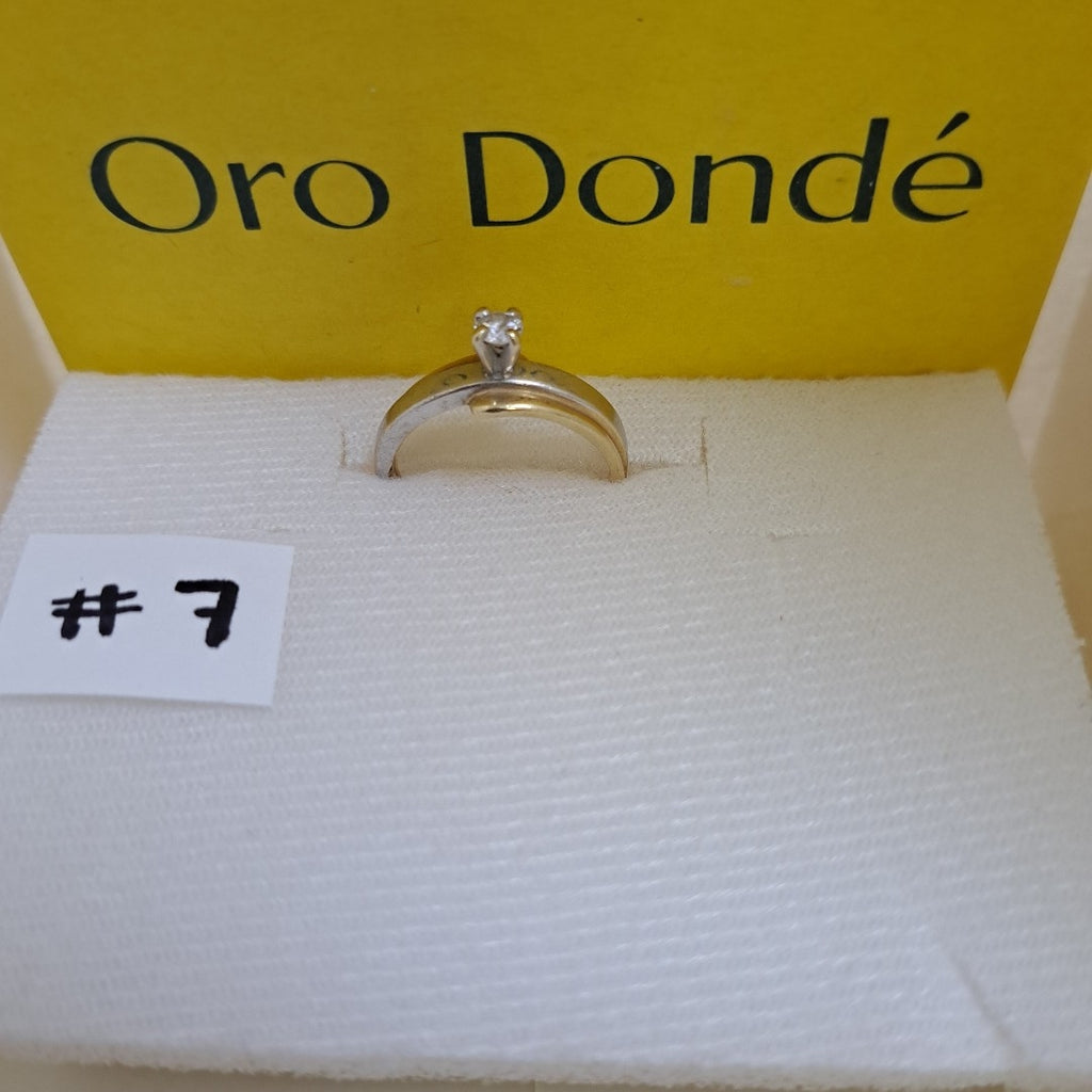 ANILLITO ORO, ORO COMBINADO 14 K 3.5 GRMS (SEMINUEVO)