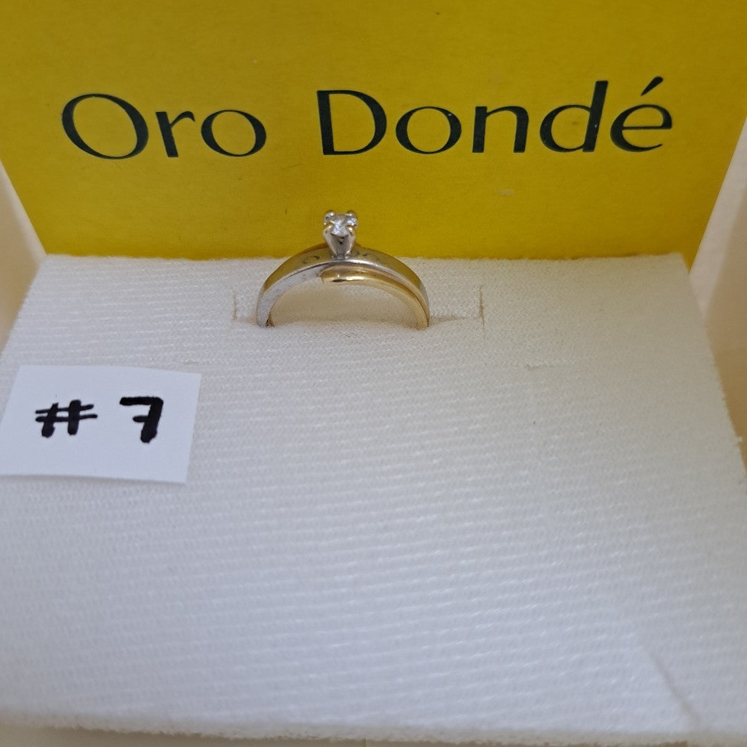 ANILLITO ORO, ORO COMBINADO 14 K 3.5 GRMS (SEMINUEVO)