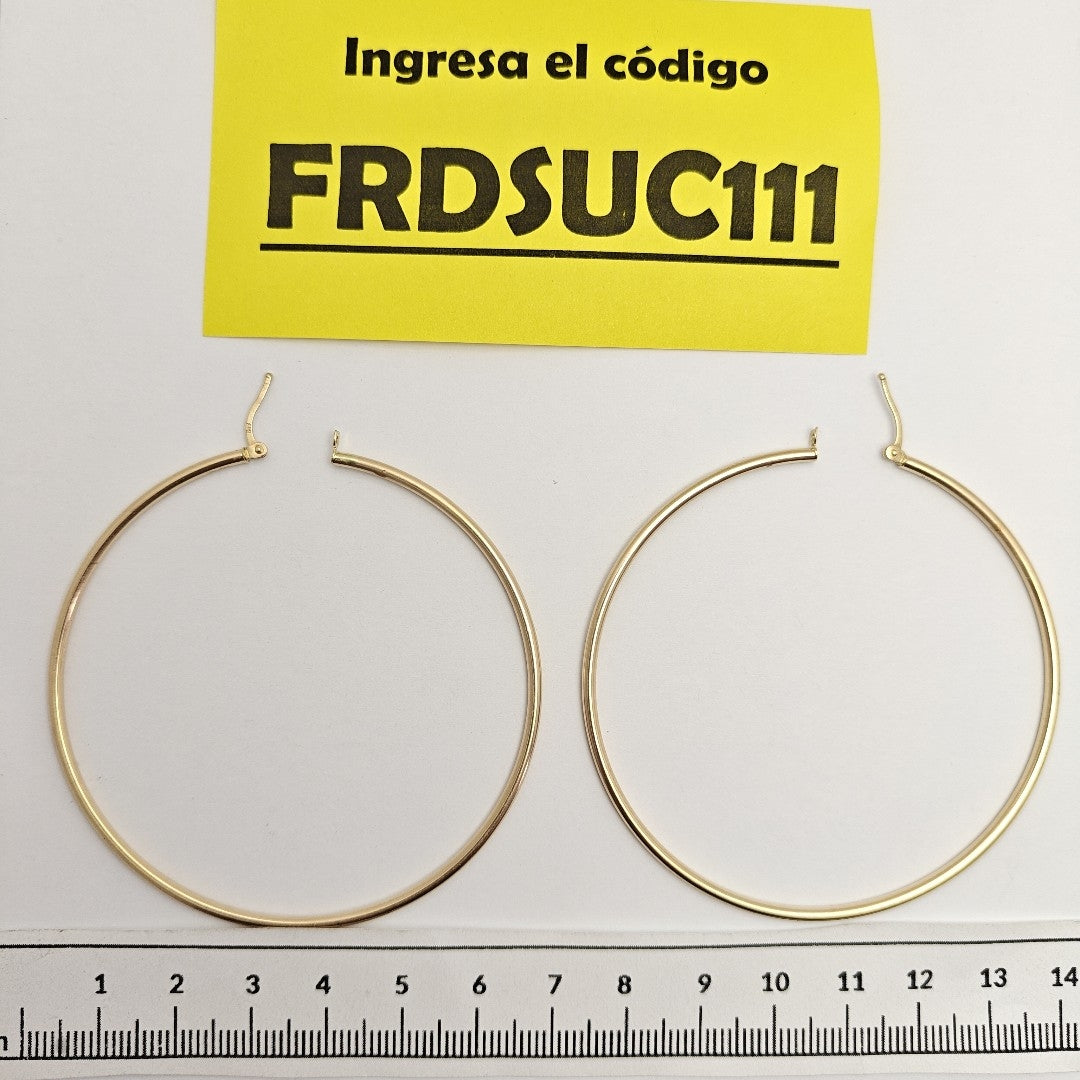 ARRACADAS PAR ORO 14 K 3,30 GRMS (SEMINUEVO)