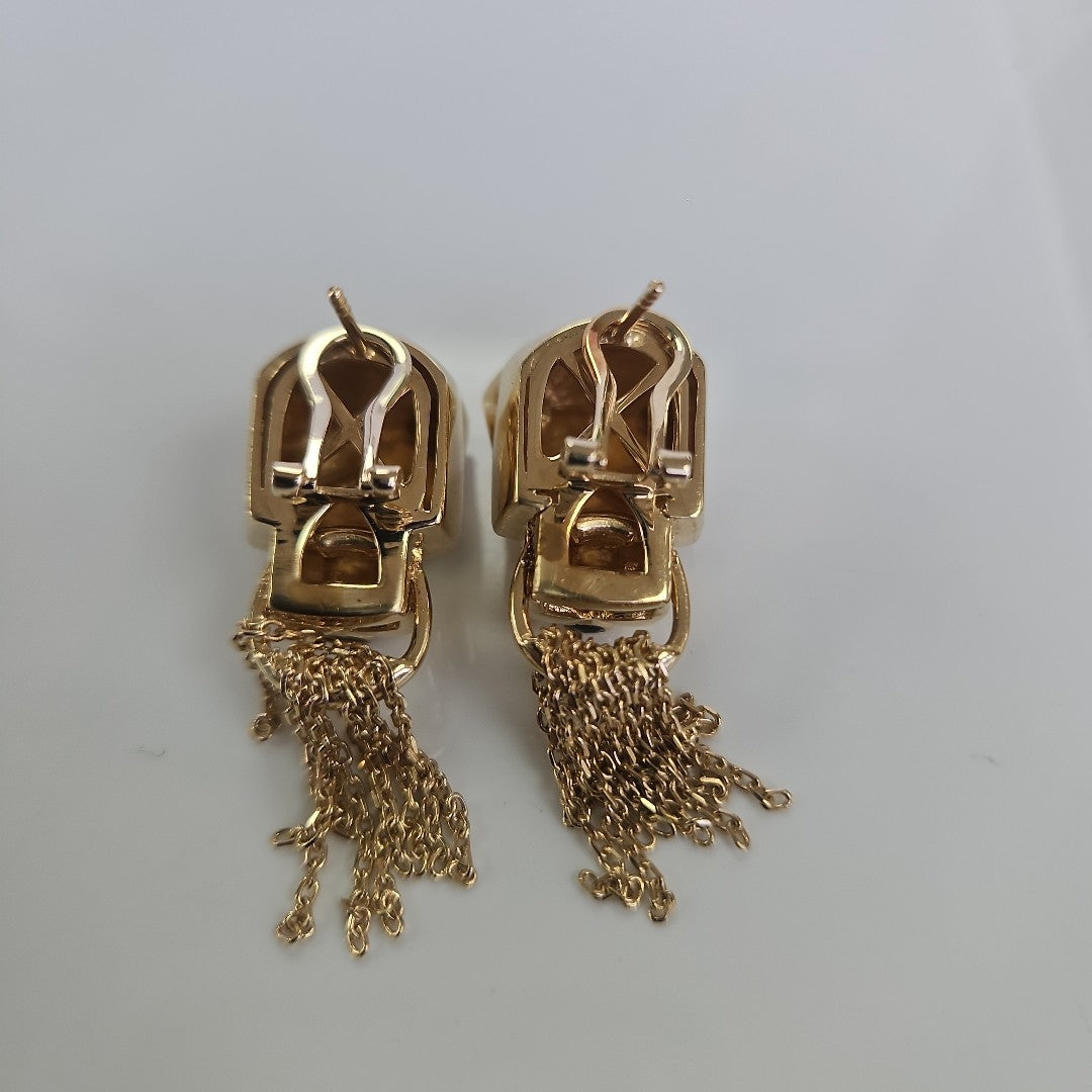 ARETES PAR ORO 14 K 23.5 GRMS (SEMINUEVO)
