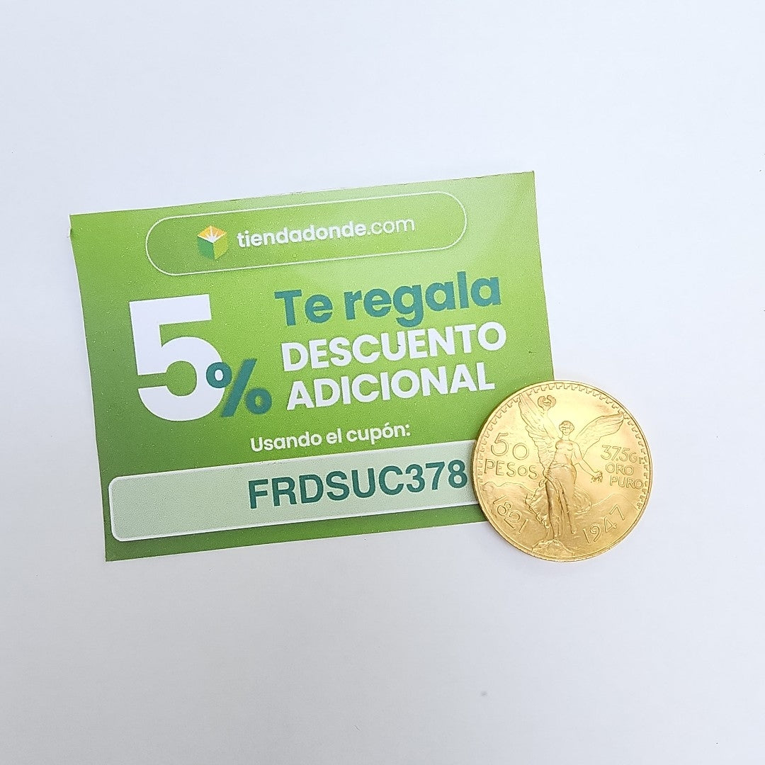 K1 41.6 GRMS 21 K IDENTIFICACIÓN MONEDA NOMINATIVA MONEDAS PESOS 50 PESOS (SEMINUEVO)