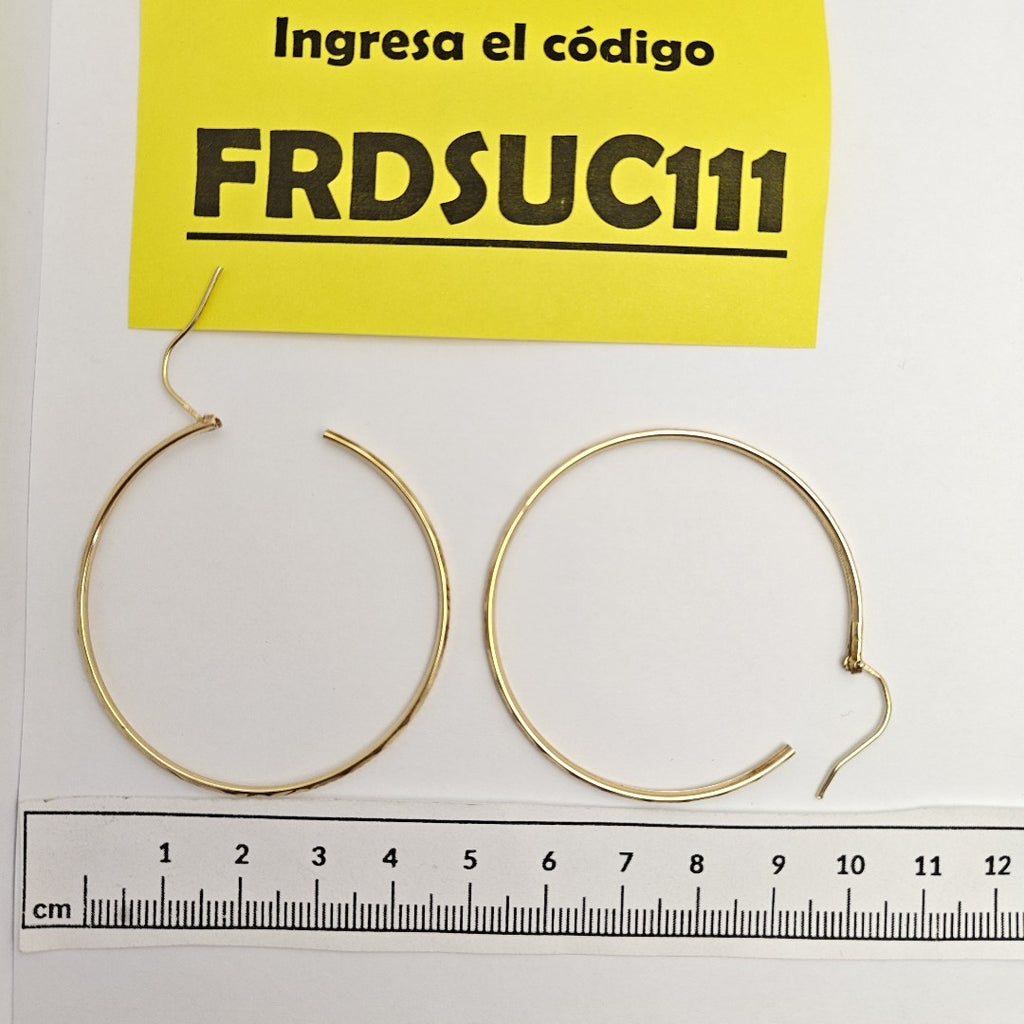 ARRACADAS PAR ORO 10 K 3,60 GRMS (SEMINUEVO)