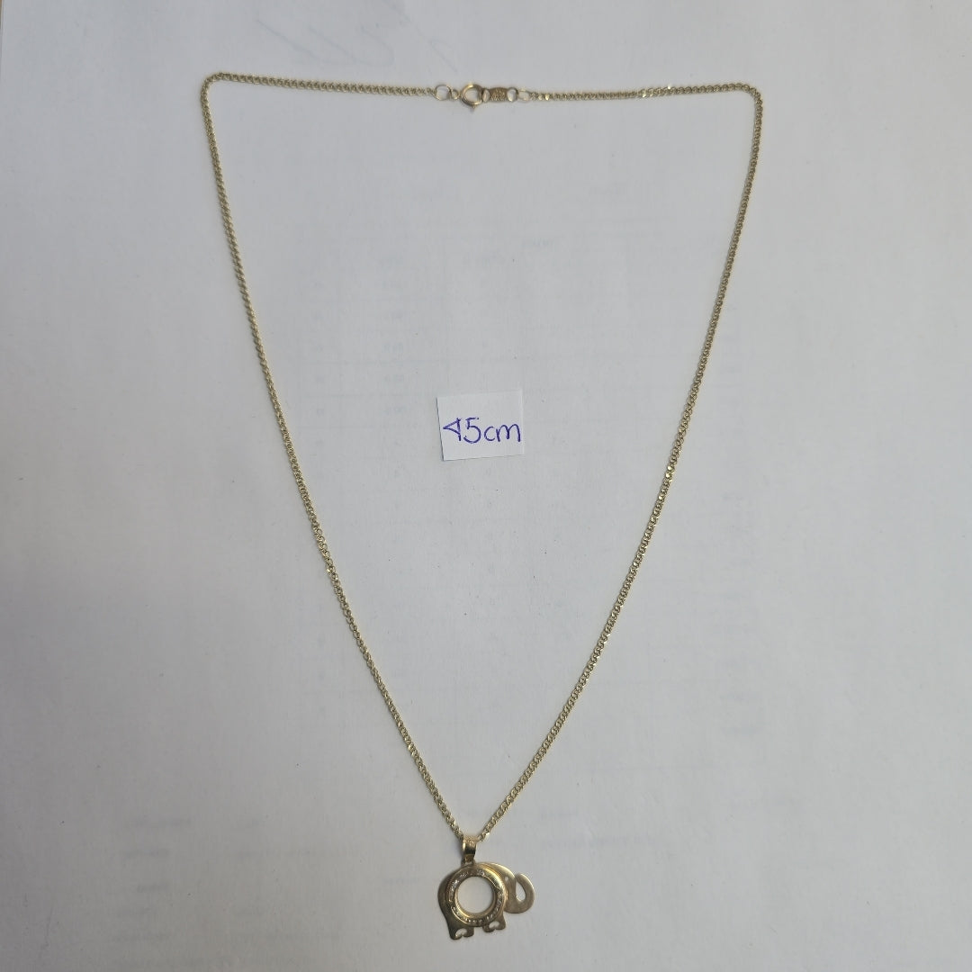 CADENA, DIJE ORO 10 K 2.2 GRMS (SEMINUEVO)