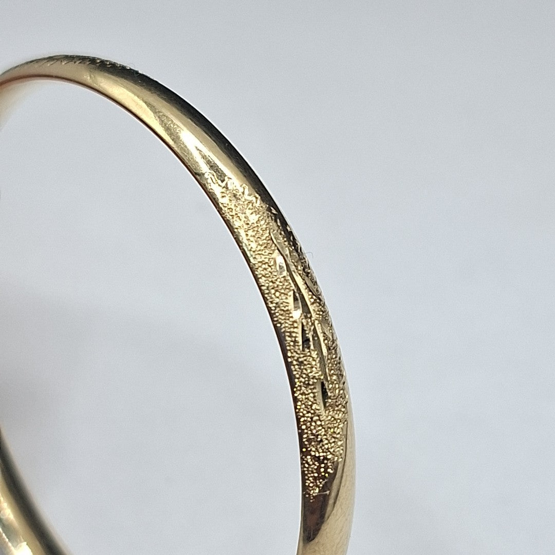 PULSERA RIGIDA ORO 14 K 4.3 GRMS (SEMINUEVO)