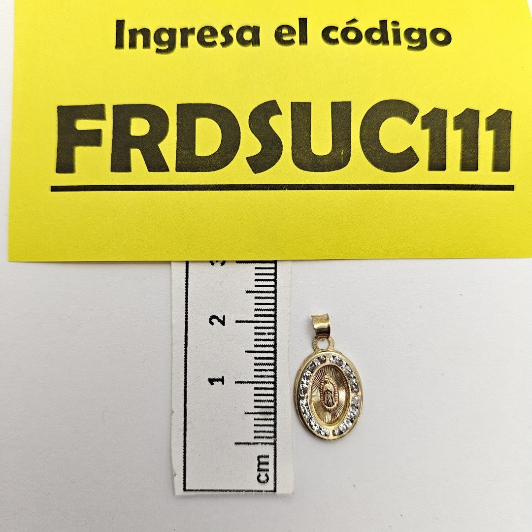 MEDALLA RELIGIOSA ORO 10 K 0,80 GRMS (SEMINUEVO)