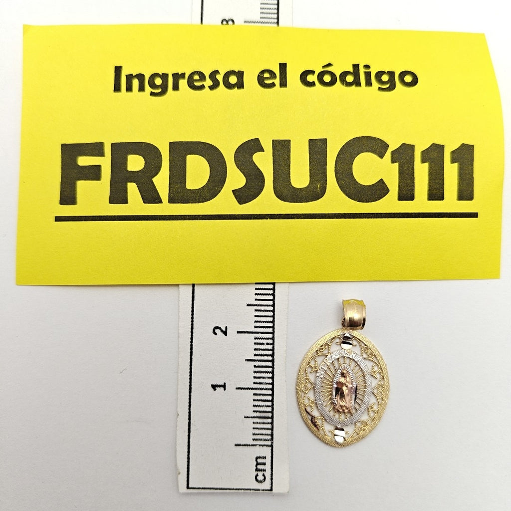 MEDALLA RELIGIOSA ORO COMBINADO 14 K 1,80 GRMS (SEMINUEVO)