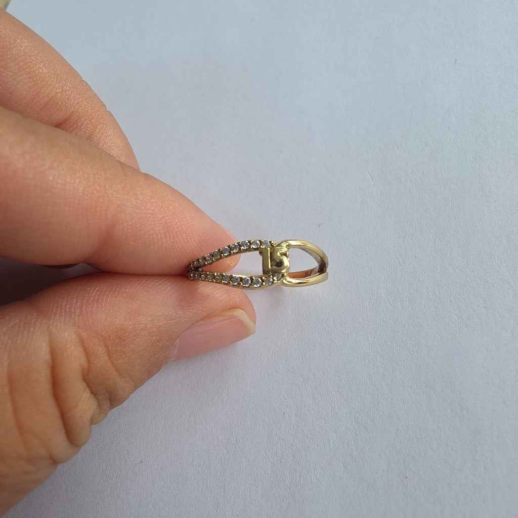 ANILLO CONMEMORATIVO ORO 8 K 1,70 GRMS (SEMINUEVO)