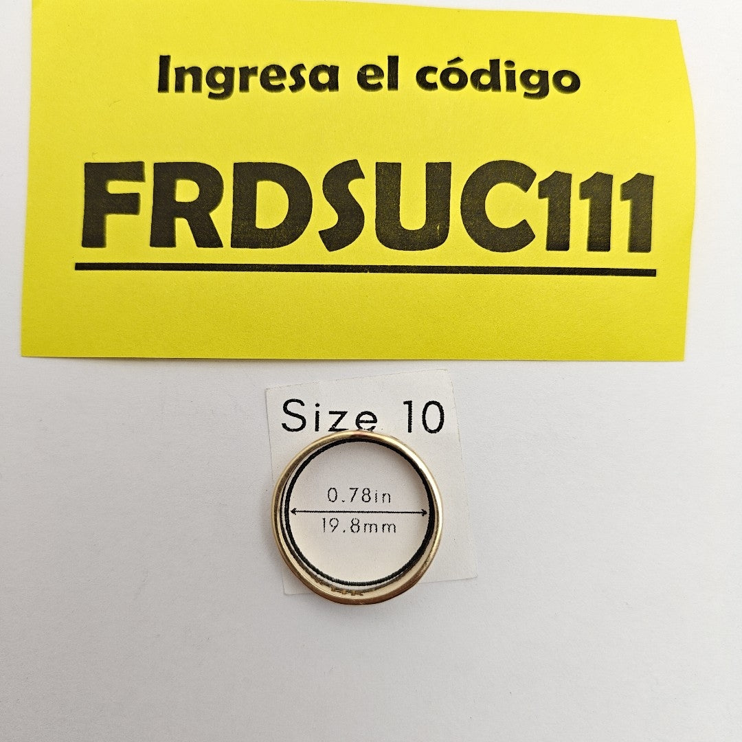 ARGOLLA DE LA SUERTE ORO 14 K 4,60 GRMS (SEMINUEVO)