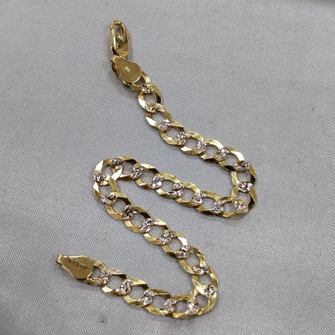 PULSERA BARBADA 14K 21 CM 5.5 GR (NUEVO)