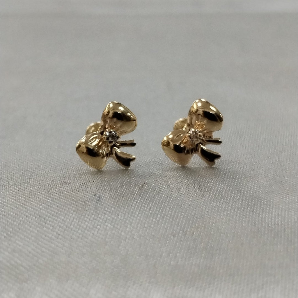 BROQUELES BROQUEL FIG MOÑO C CIRCONIA 14K 0.2441 GR (NUEVO)