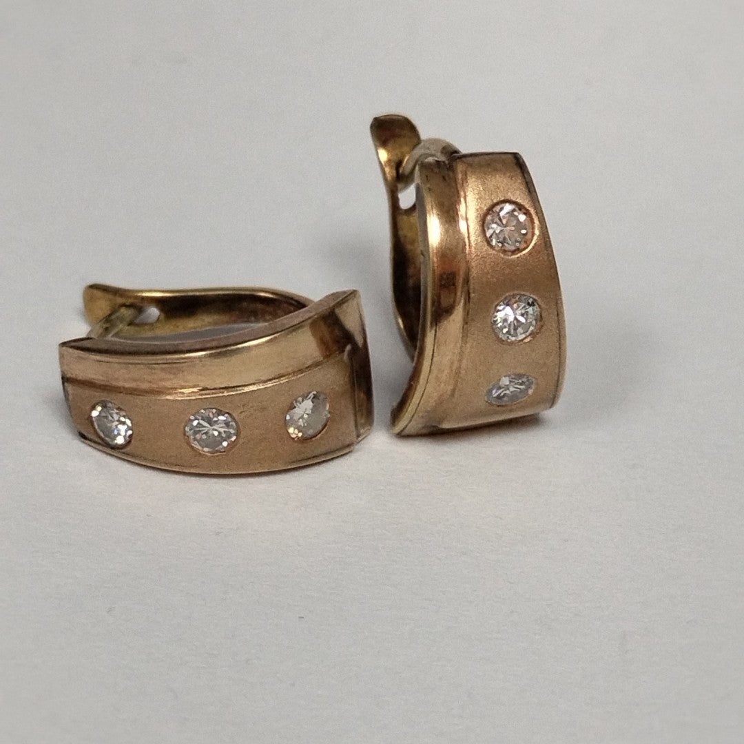 ARETES PAR ORO 14 K 4,20 GRMS (SEMINUEVO)