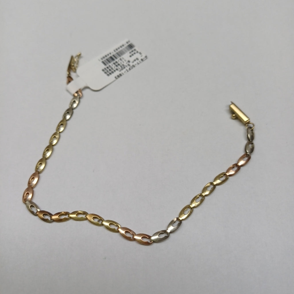 PULSERA ORO, ORO COMBINADO 10 K 2.9 GRMS (SEMINUEVO)