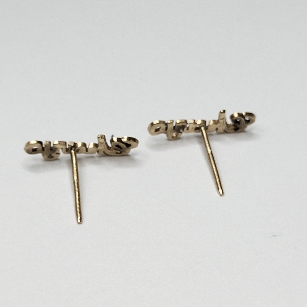 BROQUELES PAR ORO 14 K 0,80 GRMS (SEMINUEVO)