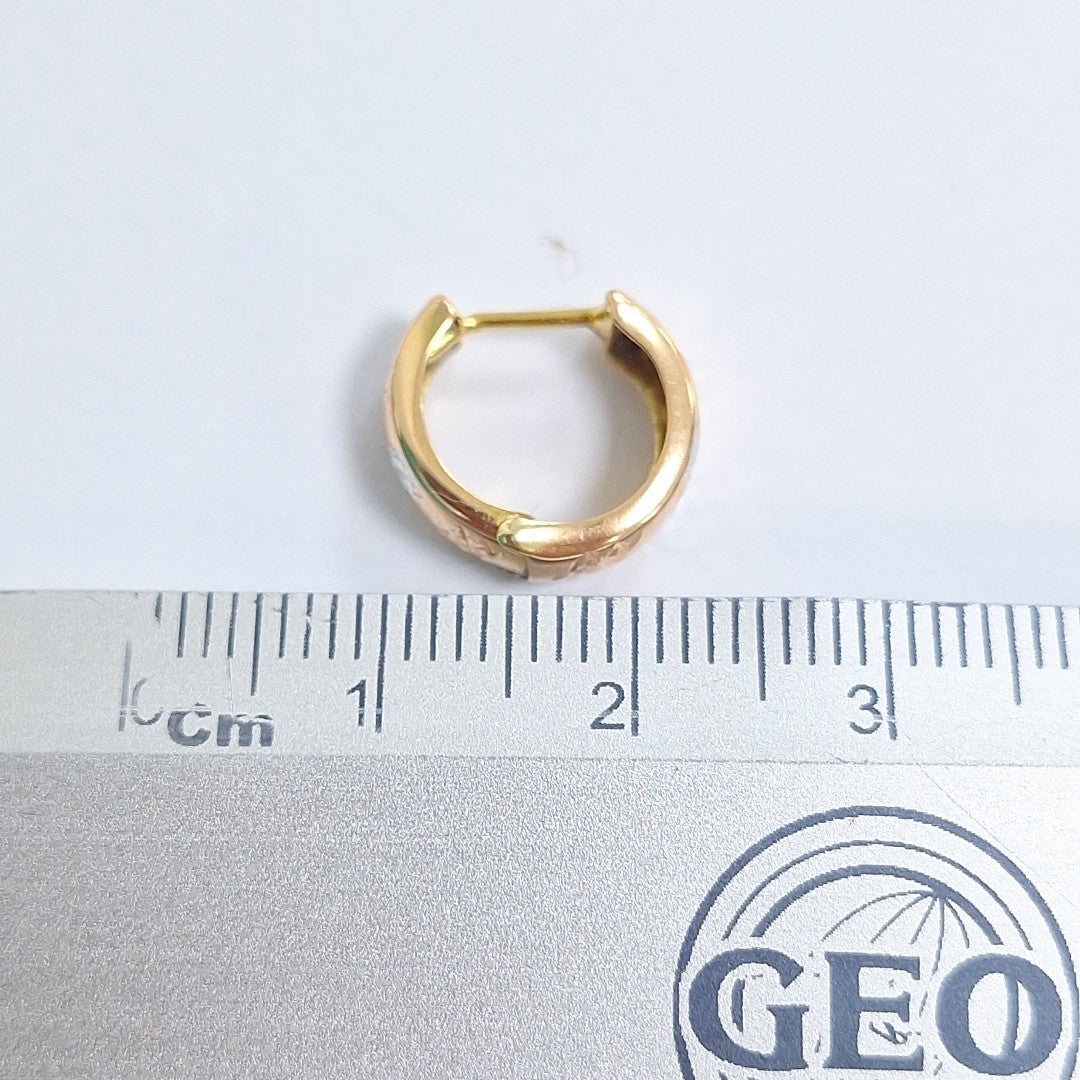 ARRACADAS PAR ORO 14 K 1.2 GRMS (SEMINUEVO)