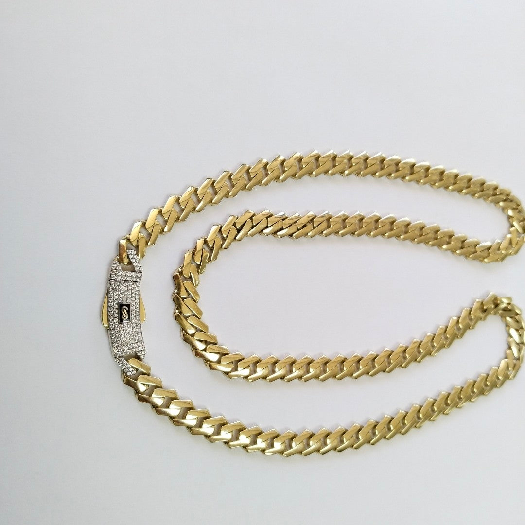 CADENA MONACO ORO 10K 24.5 (NUEVO)