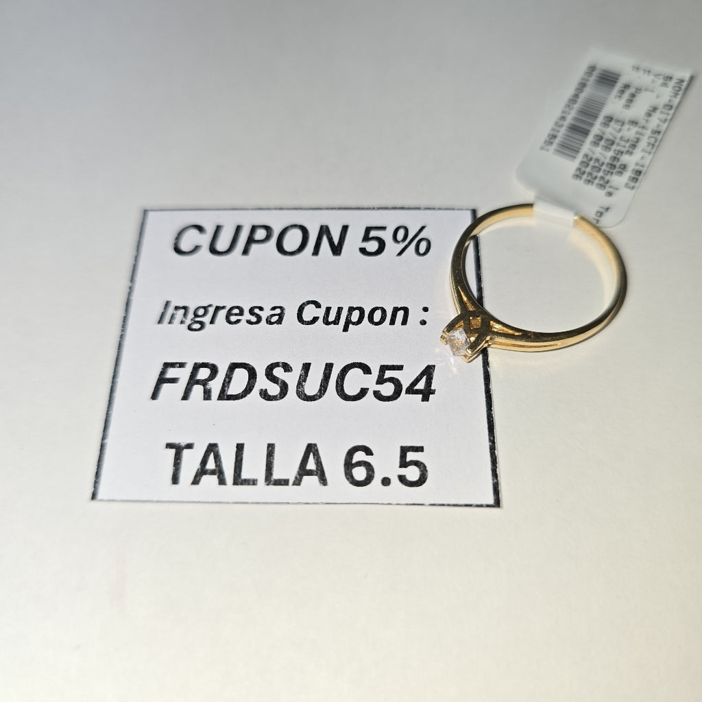 ANILLITO ORO 14 K 1.7 GRMS (SEMINUEVO)