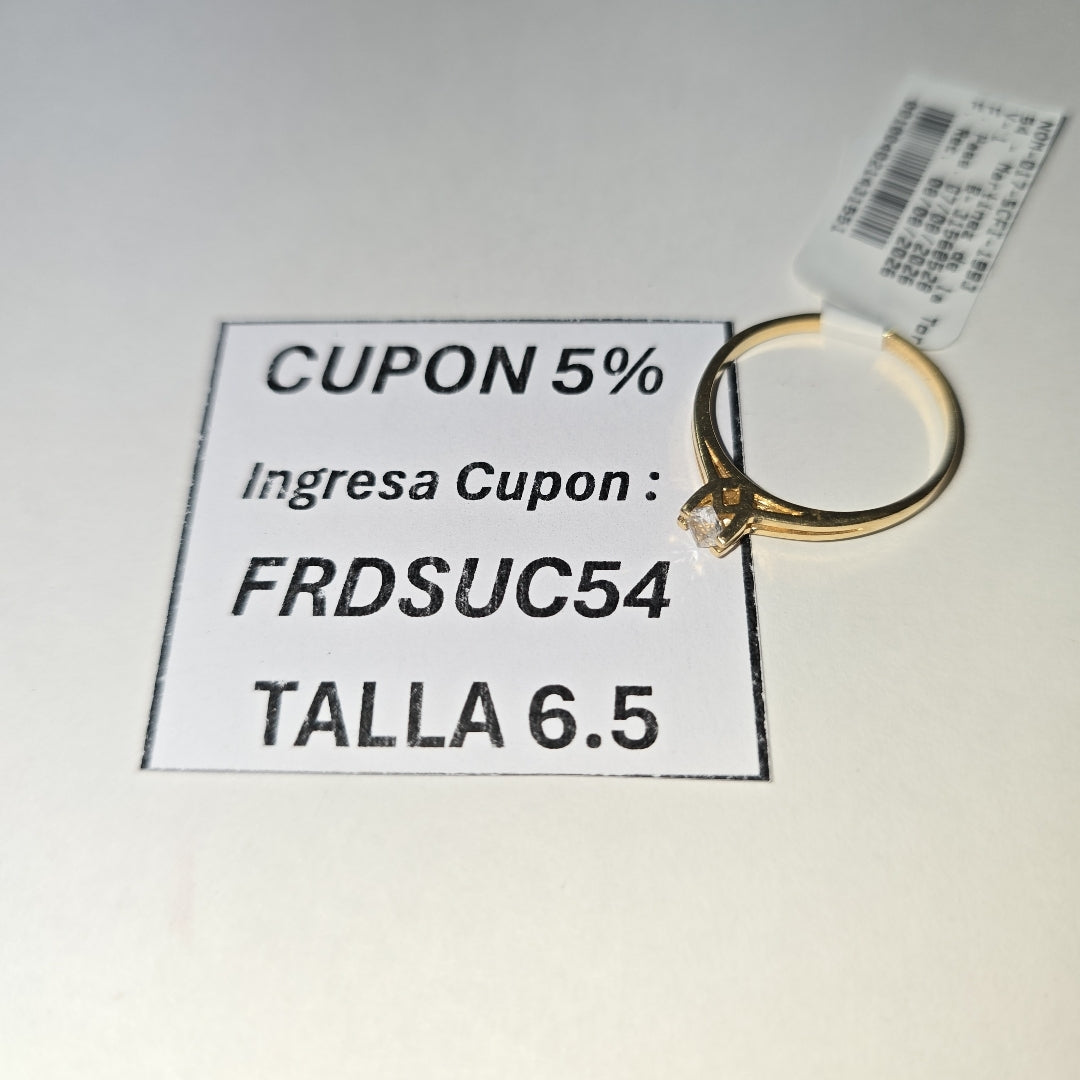 ANILLITO ORO 14 K 1.7 GRMS (SEMINUEVO)