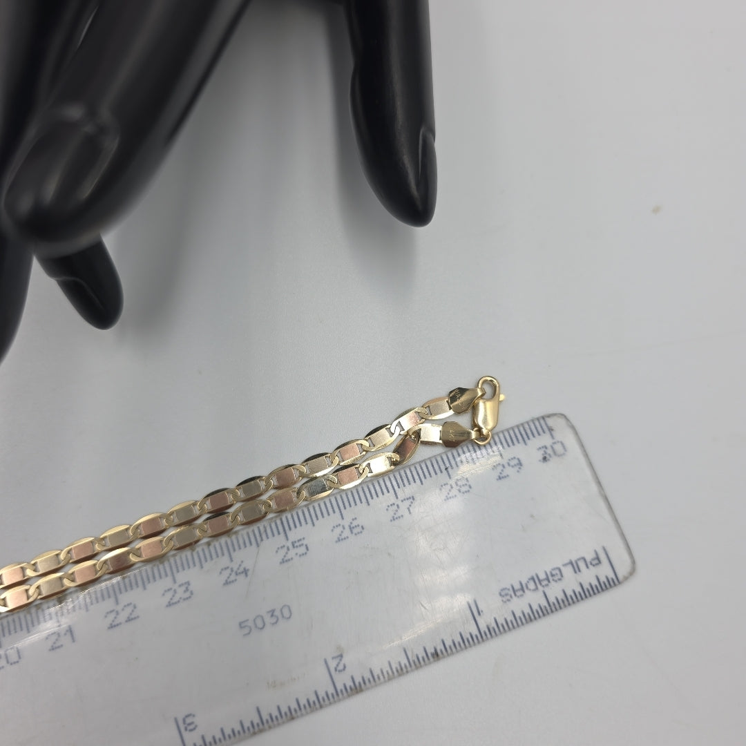 CADENAS VALENTINA/ESPEJO ORO 14K 10.9 (NUEVO)