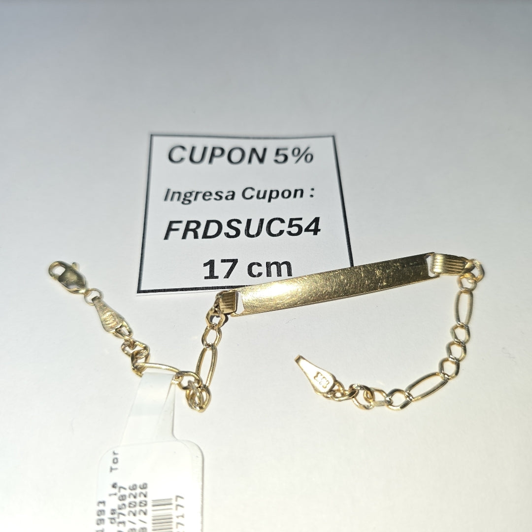 ESCLAVA ORO 14 K 3,90 GRMS (SEMINUEVO)
