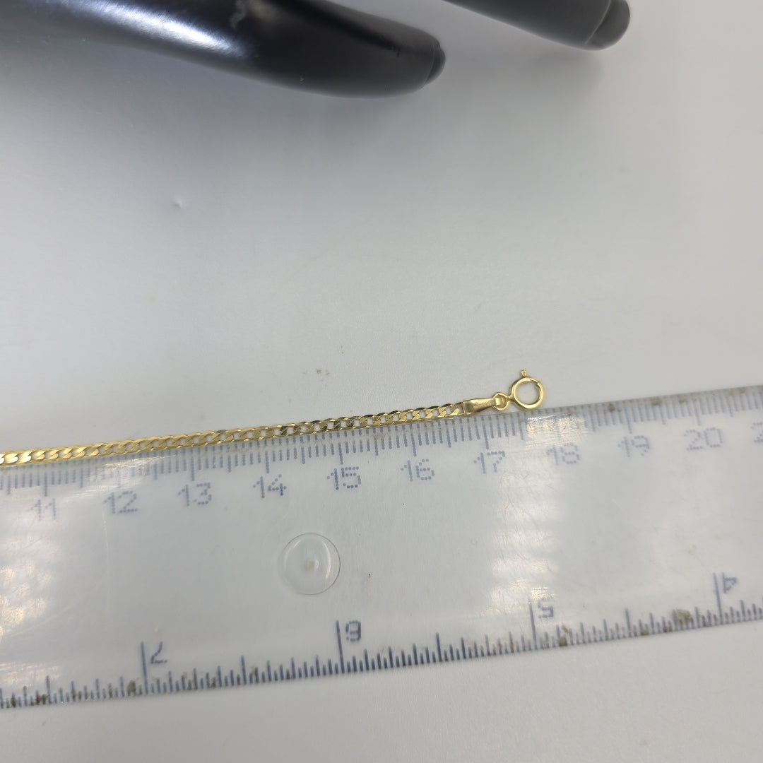 PULSERAS DAMA BARBADA AMARILLA ORO 14K 1.2 (NUEVO)
