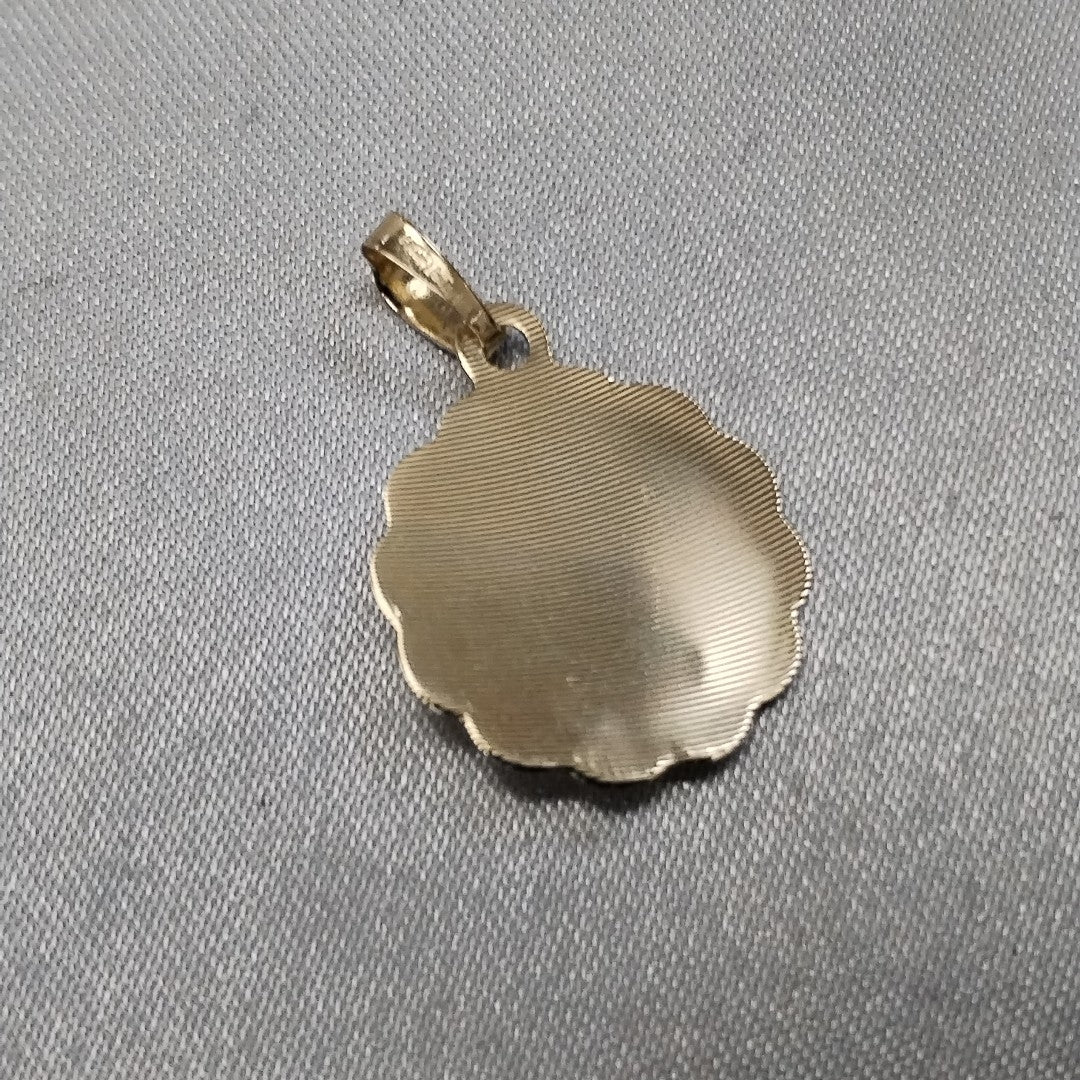 DIJE MEDALLA RELIGIOSA 14K 0.8 GR (NUEVO)