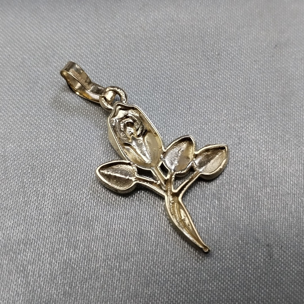 DIJE ROSA 10K 1.4 GR (NUEVO)