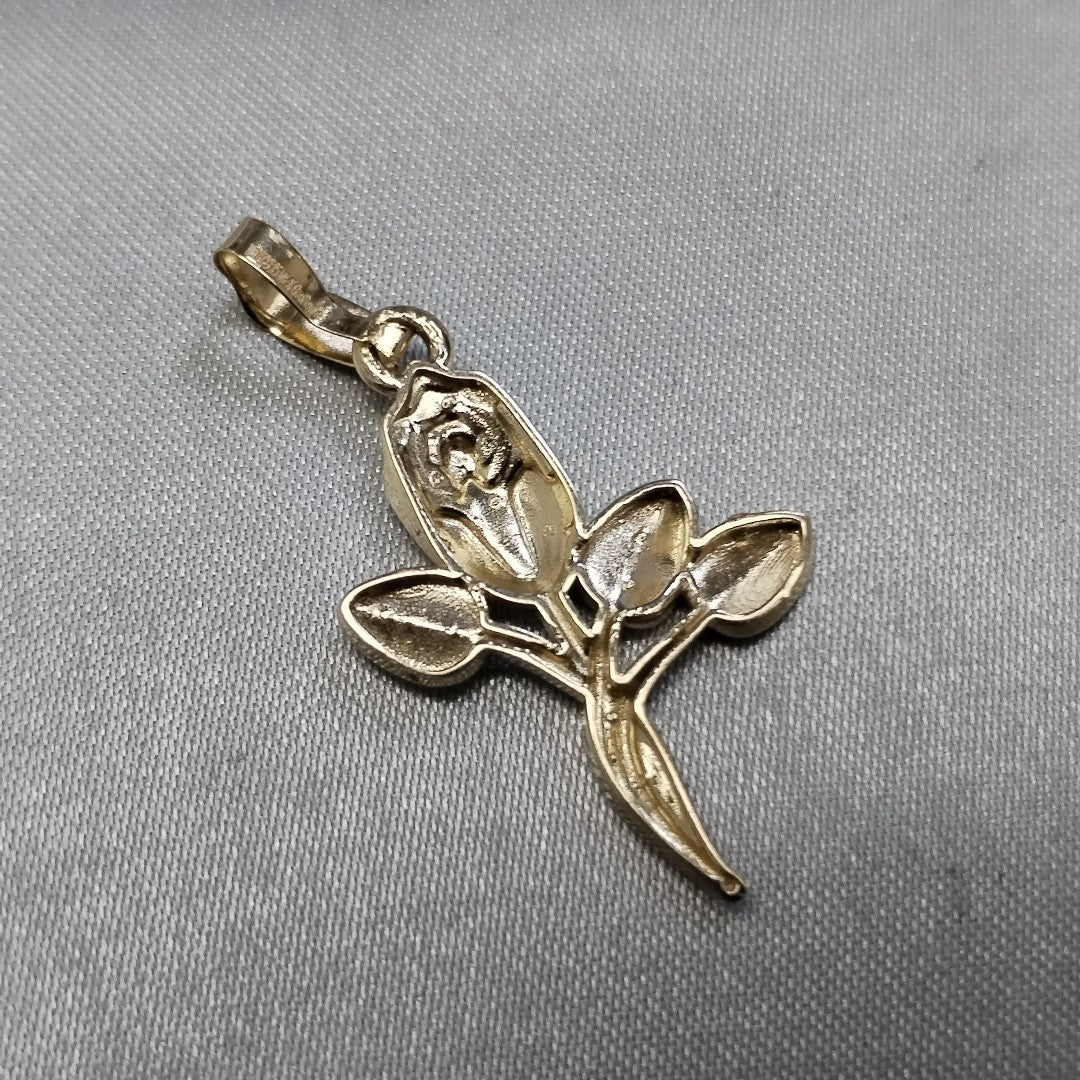 DIJE ROSA 10K 1.4 GR (NUEVO)