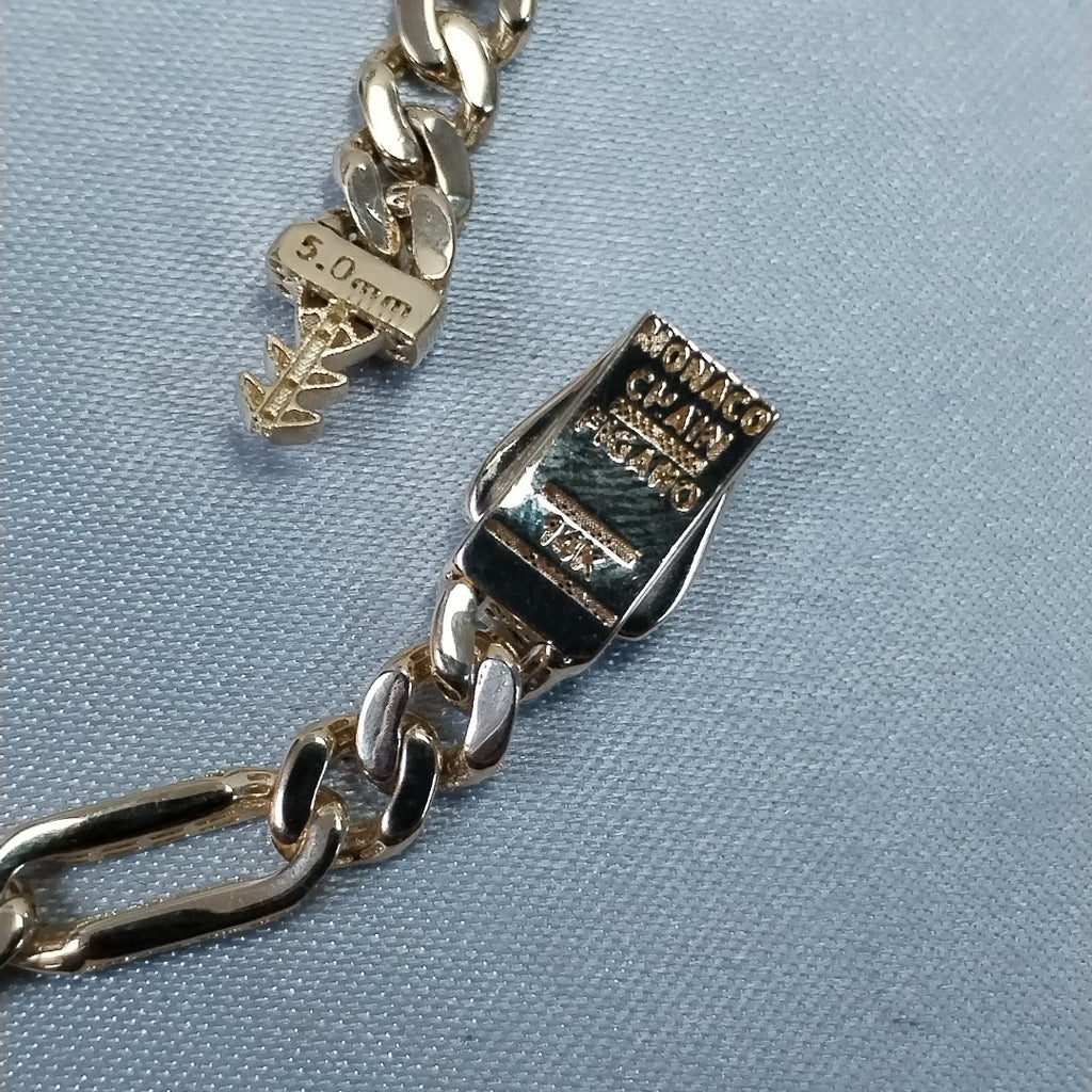 PULSERA MONACO ORO 14K 4.9 (NUEVO)